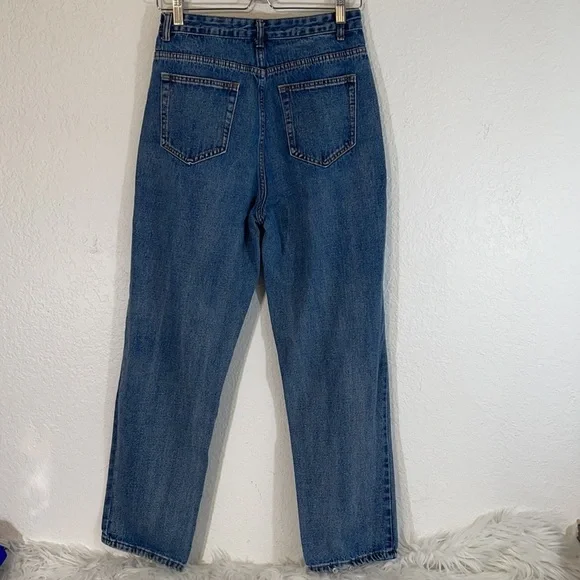 SHEIN Distressed High-Rise Jeans Size Medium (6) - Picture 4 of 10